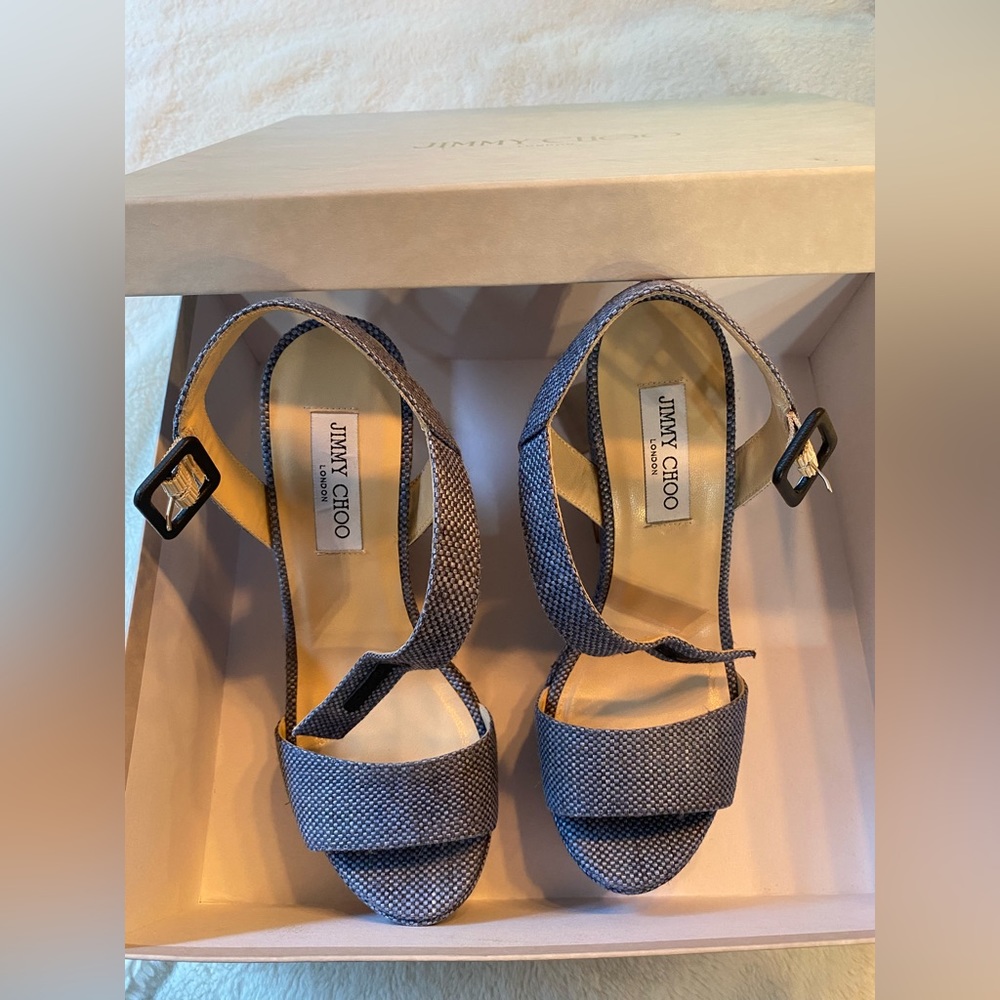 Jimmy choo vinyl heels Sandals women  
Size 9.5
40